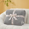 Snuggle Sac Soft Knit Throw Fuzzy Cozy Reversible Microfiber Blanket - 4 of 4