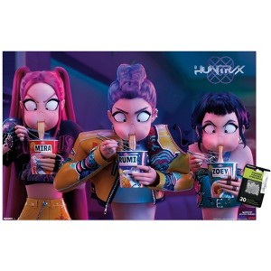 Trends International Netflix KPop Demon Hunters (2025) - Huntrix Noodles Unframed Wall Poster Prints - 1 of 4