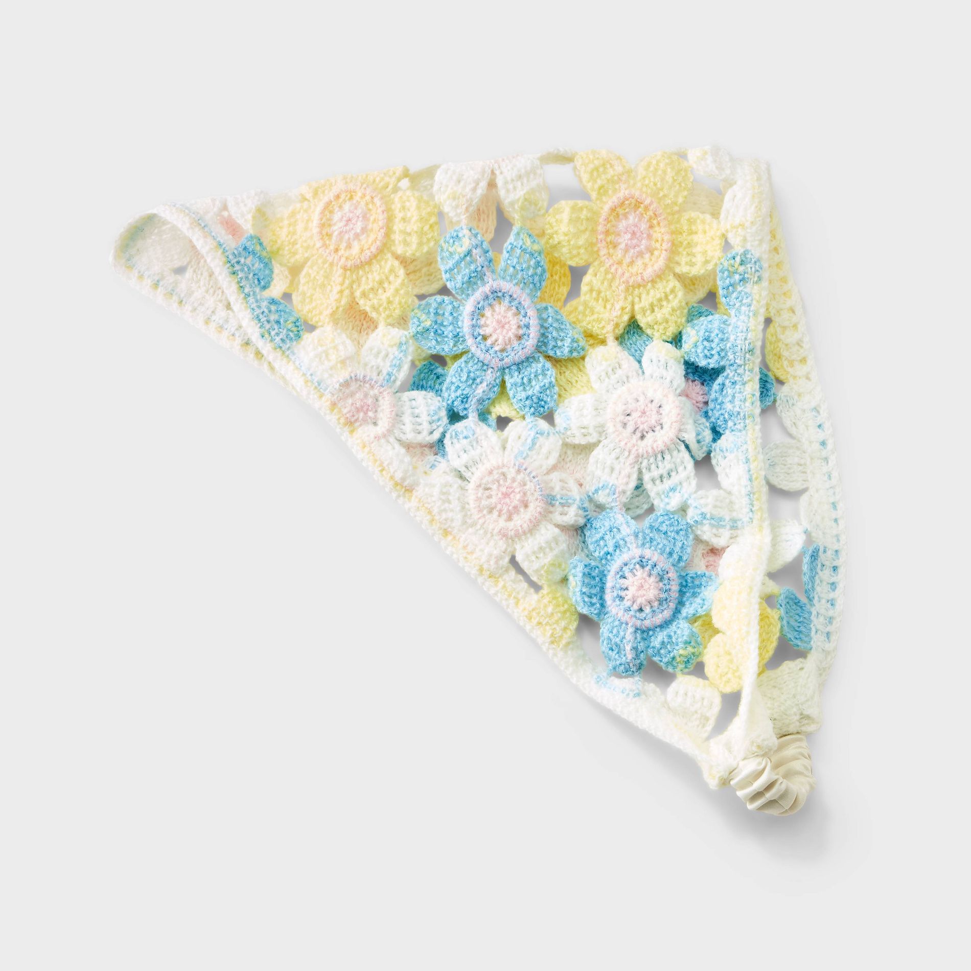 Girls' Knit Flower Headscarf - art class™