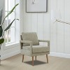 Mid-Century Armchair , Accent Chair with Chenille Armrest - 2 of 4