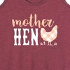 Women's - Instant Message - Plaid Mother Hen Graphic Racerback Tank - 2 of 4