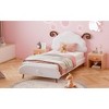 Okak Twin/Full Platform Bed Frame with Upholstered Cute Sheep-Shaped Headboard for Kids Noise-Free Bed Strong Wood Slats Easy Assembly - 2 of 4