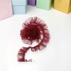 Unique Bargains Ribbon with Lace Trim & Crinkle Satin Polyester 35.83"x0.98" 1 Pc - 2 of 3