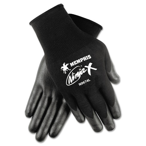 Memphis Ninja x Bi-Polymer Coated Gloves Small Black Pair N9674S - image 1 of 1