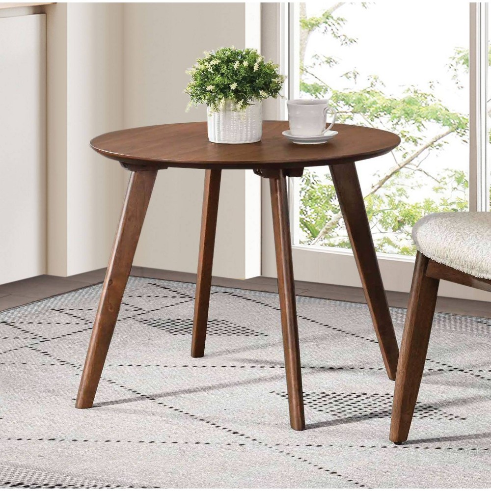 HOMES: Inside + Out Creekside Mid-Century Modern Boucle Wingback Accent Chair Walnut