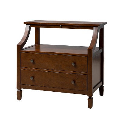 Bernadette 2 - Drawer Nightstand with Built-In Outlets|Hulala Home