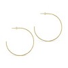 SHINE by Sterling Forever Sterling Silver Diamond-Cut 2.25" Hoop Earrings - 3 of 4