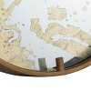 GlasFlength Wall Clocks Minimalist Mirrored Contemporary Elegant Simple Design for Living Room Office Decor, Gold, 15.7"*2.4"*15.7" - 3 of 4
