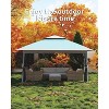 12x12 Canopy Tent, Pop Up Gazebo with Mosquito Netting, Outdoor Gazebo with 4 Sandbags - 2 of 4