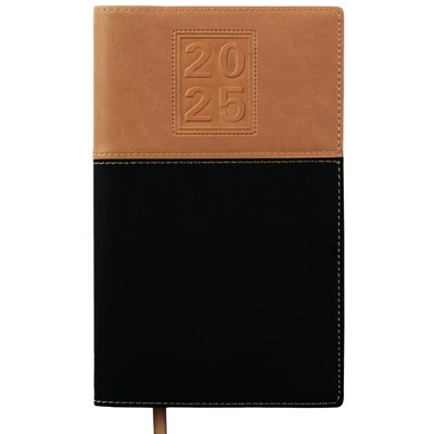 Global Printed Products 14 Month 5"x8" Planner Brown and Black 2025