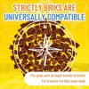 Strictly Briks Classic Bricks Starter Kit, Brown, 144 Pieces, 2x2 Inches, Building Creative Play Set for Ages 3 and Up - 4 of 4