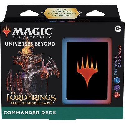 Magic The Gathering The Lord of The Rings: Tales of Middle-Earth Commander Deck The Hosts of Mordor + Collector Booster Sample Pack