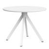Mid-Century Dining Table for 4-6 Person,39" Round Wooden Dining Tabletop and Metal Frame for Kitchen,Dining Room,Living Room (39 inch,100cm) - 3 of 4