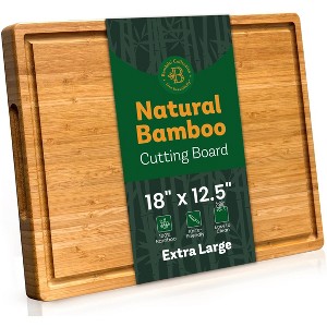 Wood Cutting Board - Bamboo Cutting Board, Charcuterie Board Gift, Bridal Shower Gifts - Wedding Gifts, Valentine's day Gifts, and Gifts for Women - 1 of 4