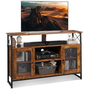 TV Stand 55 inch TV,Tall Entertainment Center with Storage, Industrial TV Console for Bedroom Living Room - 1 of 4