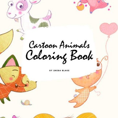 Cartoon Animals Coloring Book for Children (8.5x8.5 Coloring Book / Activity Book) - by  Sheba Blake (Paperback)