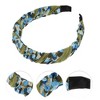 Unique Bargains Women's Fashion Elegant Pleated Headband 6.10"x5.12" Green 1 Pc - 2 of 4