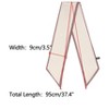 INSPIRE CHIC Women's Houndstooth Skinny Long Satin Silky Ribbon Neck Scarves 1Pc - 3 of 4