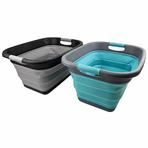 SAMMART 25L (6.6 Gallon) Collapsible Laundry Basket/Tub, Water Capacity: 20L - 1 of 4