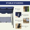NicBex 3-Seat Outdoor Patio Swing Chair with Removable Cushion and Adjustable Tilt Canopy for Patio Bedroom Garden - 4 of 4