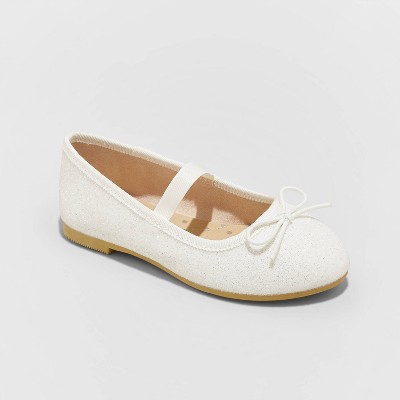 white slip on flats