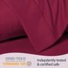 LuxClub 2 PC Performance Microfiber Solid Pillowcase Set - 4 of 4
