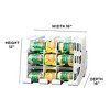 FIFO Countertop Can Tracker Holds 54 Standard 10 to 15 Oz Cans - 2 of 4