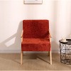 Nordlys Solid Wood and Velvet Lounge Chair Countryside Style Living Room - 2 of 4