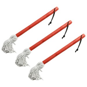 Chef Craft BBQ Basting Mop with 13" Long Wood Handle and Cotton Head - 1 of 2