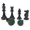 WE Games Color Bright Plastic Staunton Tournament Chess Pieces with 3.75 in. King - Half Chess Set of Chess Pieces Only, Black - 2 of 4