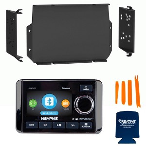 Memphis MXAZ24MC Waterproof Marine Radio with MPS-GEN02 16-20 Polaris General Dash Kit - 1 of 4