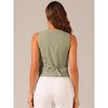 INSPIRE CHIC Women's Fashion Sleeveless Button Down V Neck Crop Summer Vest - 3 of 4
