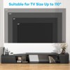Extendable TV Stand with Sliding Doors Minimalist Rectangle - 4 of 4