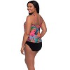 Trimshaper Women's Ronnie Two Tier Ruffle Tankini Swimsuit Top - 2 of 3