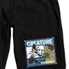 Universal Monsters Creature From The Black Lagoon Adult Black Sleep Pajama Shorts - 2 of 4