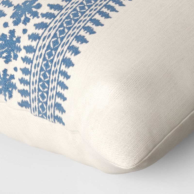 Floral Embroidered Lumbar Throw Pillow - Threshold™, 5 of 6