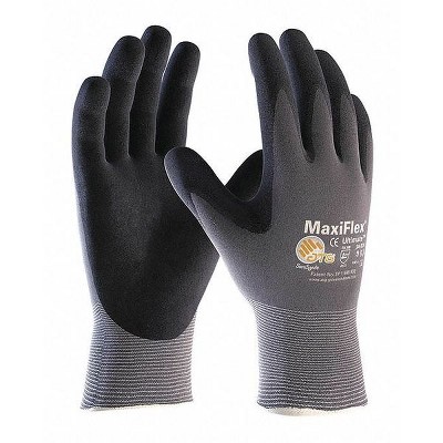Pip  PR,Coated Glove,Nitrile,XS,Blk/Gray, 34-874/XS