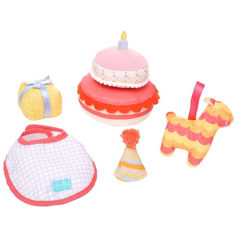 Manhattan Toy Stella Collection Birthday Party 6 Piece Baby Doll Birthday Party Playset for 12" and 15" Stella Dolls, 1 of 7