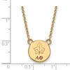Black Bow Jewelry 14k Yellow Gold Plated Sterling Silver Alpha Phi Greek Life Necklace 18 Inch - 3 of 4