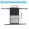 Unique Bargains Dog Car Barrier with Elastic Mesh Black 27.6"x14.6" 1 Pc - 2 of 4
