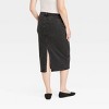 Under Belly Midi Maternity Denim Skirt - Isabel Maternity by Ingrid & Isabel™ Black Wash - 2 of 4