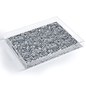 Ninola Design Japandi Texture Marks Medium Acrylic Tray - Deny Designs - 1 of 4
