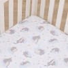 NoJo Disney Dumbo Light Blue, Gray, and White Super Soft Nursery Fitted Crib Sheet - 3 of 4