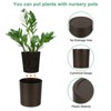 Unique Bargains Plastic Lightweight Modern Design Plant Pot Round 2 Pcs - 2 of 4