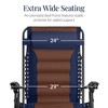Best Choice Products Oversized Padded Zero Gravity Chair, Folding Outdoor Patio Recliner w/ Side Tray - 3 of 4