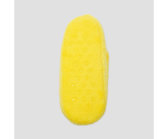 Girls' Emoji Slide Slipper Socks - Yellow