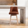 WestinTrends 26" Upholstered Swivel Counter Height Bar Stool - 2 of 4