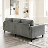 Racxily Grey 3 seat Sofa with Storage Ottoman for Living Room Apartment Bedroom, Sectional Couch, L Shaped Bench with Footrest, a Individual Storage - 4 of 4