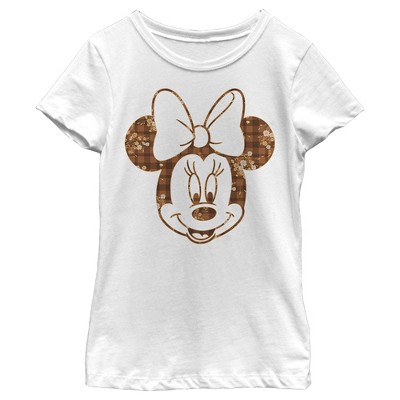 Girl's Disney Mickey and Friends Fall Minnie T-Shirt