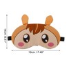 Soft Cartoon Horse Eyes Sleep Mask Orange 1 Pc - 4 of 4